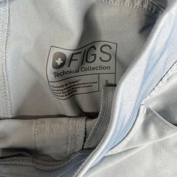 FIGS Technical Collection Scrub Set Top Bottom S Blue T21004 Pants Hospital - Picture 16 of 16